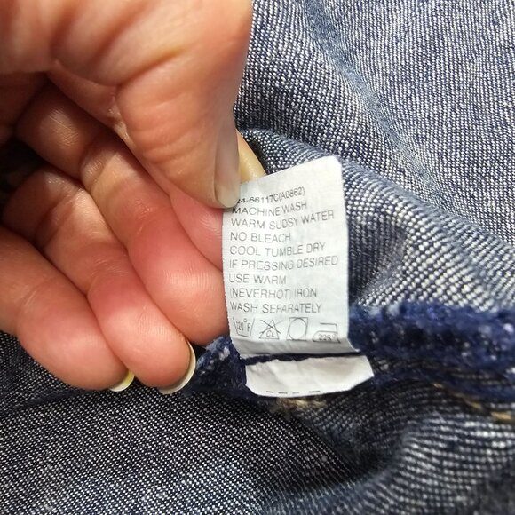 Vtg Lawman Western Pearl Snap Denim Shirt L Faux Suede Rodeo Retro Rockabilly - Picture 10 of 11